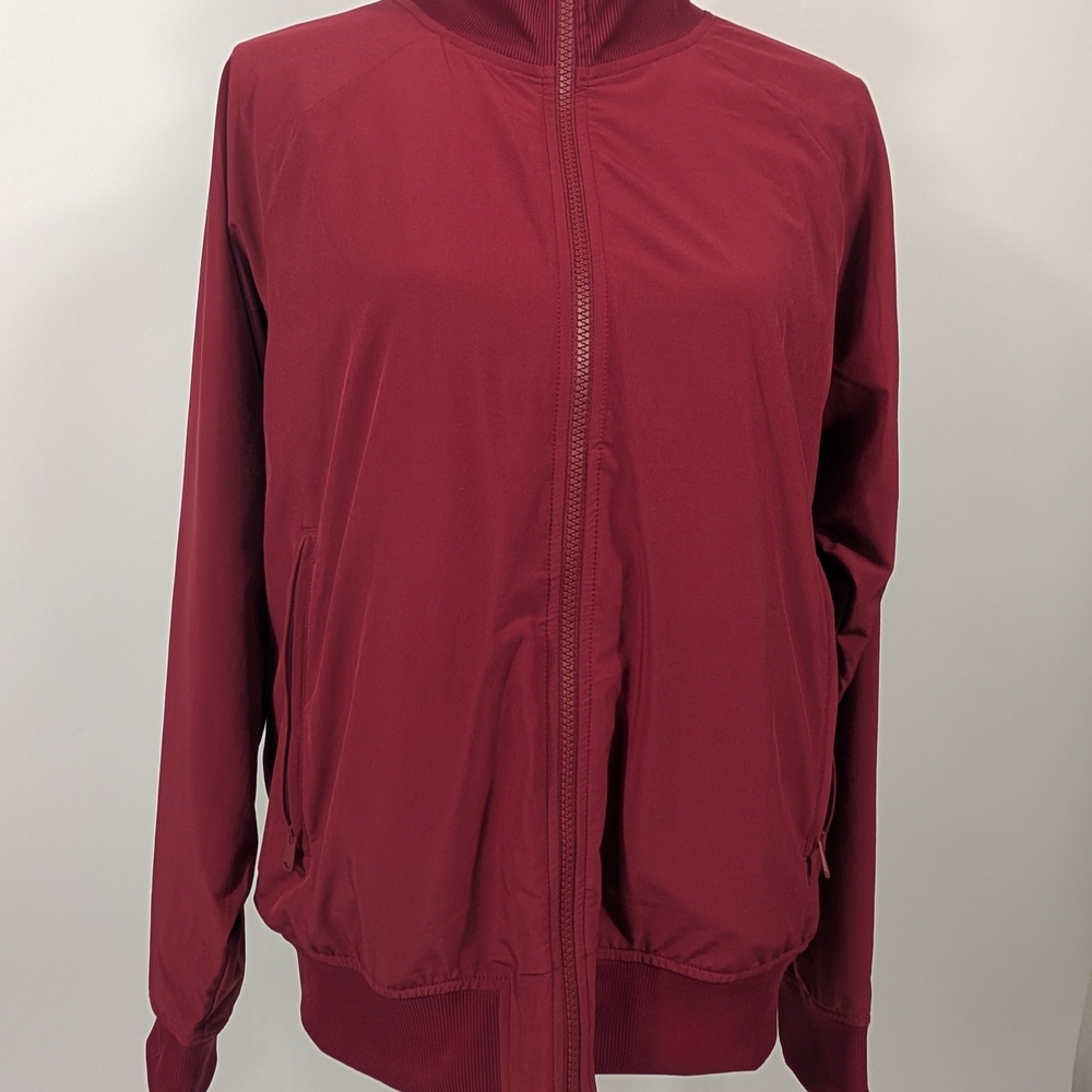 Athleta Women's Maroon Bomber Jacket